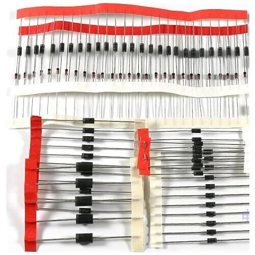 Fast Switching Schottky Diode kit set 1N4148 1N4007 1N5819 1N5399 1N5408 1N5822 FR107 FR207 Electronic Components for DIY