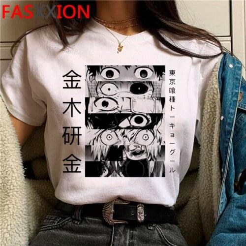 Tokyo Ghoul Kaneki Ken t-shirt tshirt men white t shirt aesthetic print summer top plus size tumblr