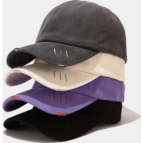 Solid Cotton Baseball Cap Adjustable Snapback Hats for Men and Women 248