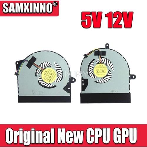 Original New CPU GPU Cooler Fan Heatsink For ASUS ROG G751 G751J G751JM G751JL G751JT G751JY Radiator 5V 12V FAN