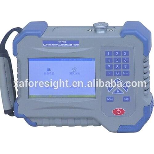 Individual lead cell or mono-block (Up to 16V) battery impedance tester 5inch color LCD/ 0.000ohm-99.999ohm0.000v--25
