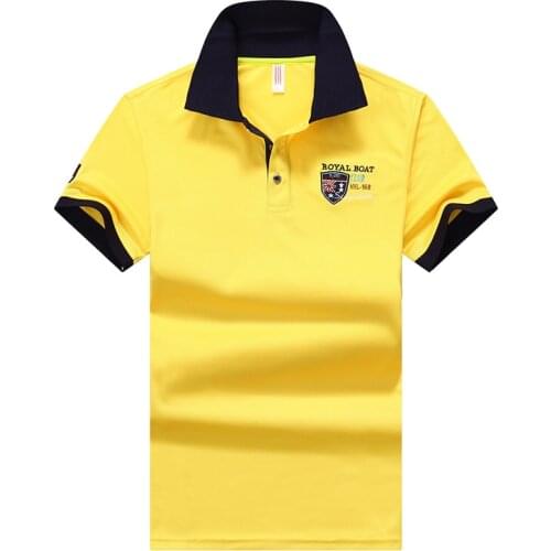 Mens Short Sleeve Solid Fashion Business Brand Breathable Mens Polo Shirt Summer Mens Clothing