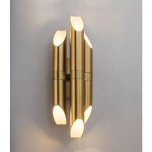 Modern Wall Lamp Gold Wall Sconce For Bedroom Bedside Creative Design Home Decor Light Led Indoor Lighting Fixture Luxury Lustre