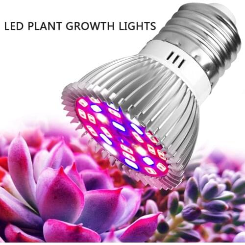 LED Grow Light Full Spectrum E27 UV LED Growing Bulb for Indoor Hydroponics Flowers Plants LED Growth Lamp
