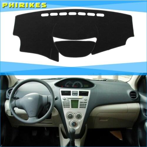 For Toyota Vios 2009 2010 2011 2012 2013 Car Inner Auto Dashboard Cover Dashmat Pad Carpet Sun Shade Dash Board Cover Fit