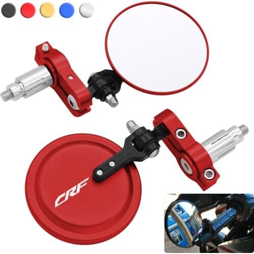 Motorcycle Rearview Mirrors " Handle Bar End 7/8" For Honda CRF250X CRF450R CRF450X CRF450RX CRF250L/M CRF 250 RALLY 450R XR 400
