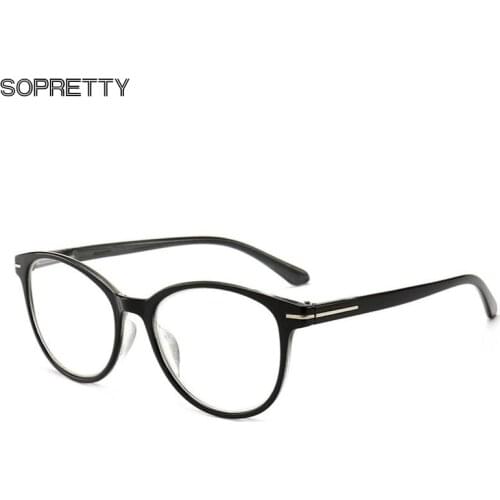 Female Spring Foot Round frame Reading Glasses Men Resin lens Ultralight Toughness High Quality Presbyopic Eyeglasses A8146