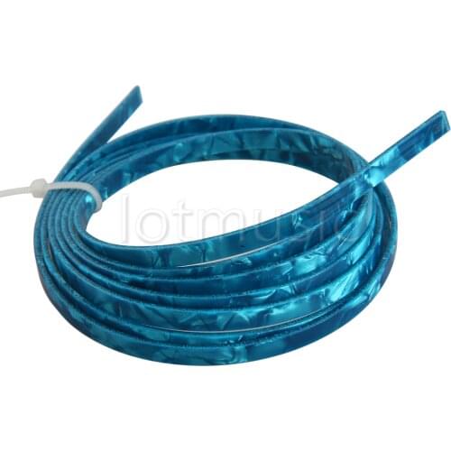 2pcs Blue Celluloid 5 mm Wide Guitar Binding Purfling for Luthier Maker