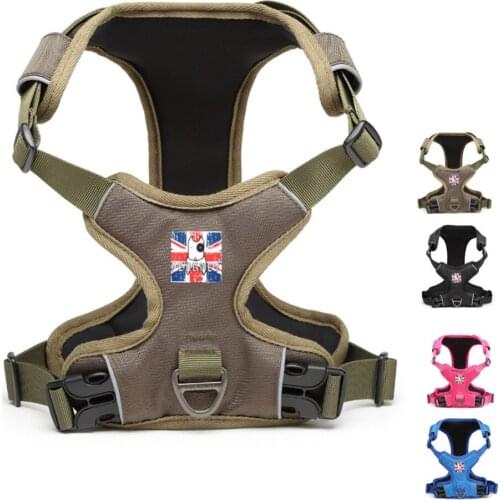 2018 New Arrival Dog Harness Lead Strong Pet Dog Training Vest Soft Breathable Walk Out Harness Dog Clothes