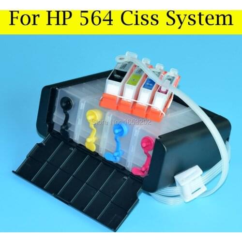 4 Color Ciss For HP564 Or For HP 564 Ciss System For HP Photosmart B209A B210A B109A B109N B210B 3522 3526 3070A 6510 Printer