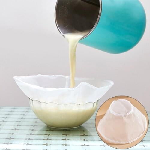 4 Sizes Practical Food Nut Milk Tea Fruit Juice Coffee Wine Nylon Mesh Net Strain Herb Liquid Filter Bag Kitchen Accessories