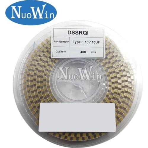 400pcs Type E 7343-43 100UF 1000UF SMD tantalum capacitor 6V 25V 107 108