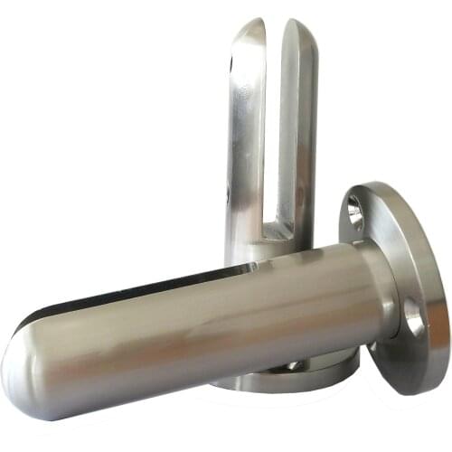 6PCS Aluminium spigot Glass balustrade Frameless Glass Fence Swimming Poor Fence Glass clamp