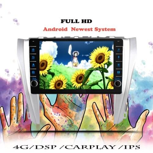 RDS Car Radio Android 10 For Toyota Camry 7 XV 50 55 2014 2015 2016 2017 Navigation GPS Multimedia Player 2din DVD Tape Recorder