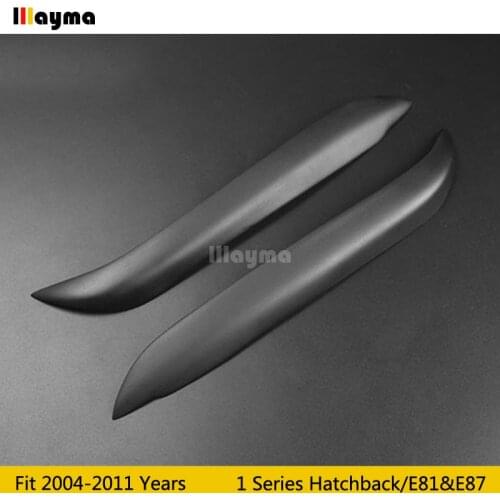 Fiber glass Car Eyebrows For BMW 1 Series Hatchback 120i 130i 135i 2004-2011 year E81 E87 car matt lamp eyelid front eyebrow