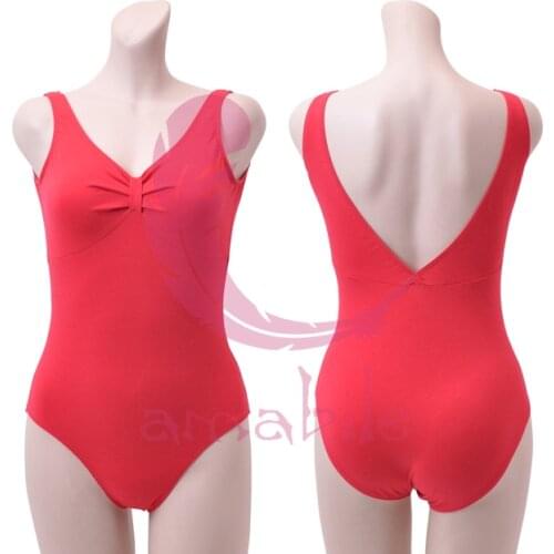 Ballet Dance Gymnastics bowtie collar backless leotard adult leotard AL0056