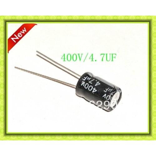 Free shipping New 400V/4.7UF size 8 * 12mm