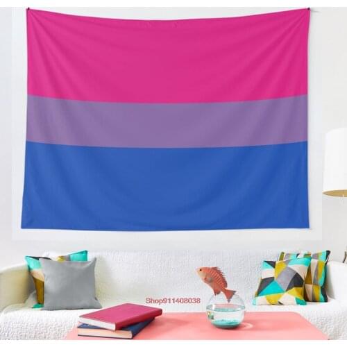 Bisexual Pride Flag Bi Pride tapestry Wall Hanging Tapestries for Living Room Bedroom Decor