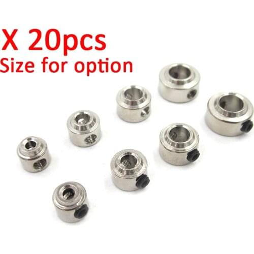 20PCS RC Model Metal Wheel Chock Wheel Shaft Lock for Landing Gear Axle