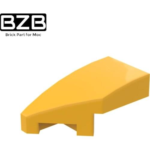BZB MOC 29120 1x2 Wedge-Shaped Arc Panel (Left) Creative Building Block Model Kids DIY High-tech Brick Parts Best Gifts Toys