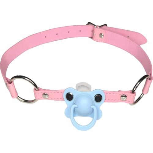 DDLG/ ABDL Choker Gag Pacifier Adult Dummy Plus Size Pacifier Gag Choker Blue Color