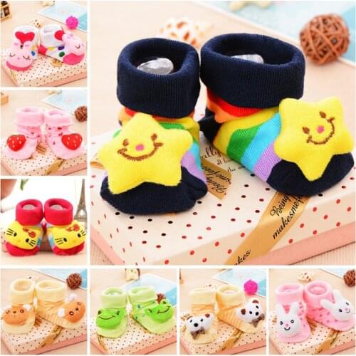 Baby socks color stereoscopic hosiery for baby socks cotton doll cartoon children breathable baby socks wholesale