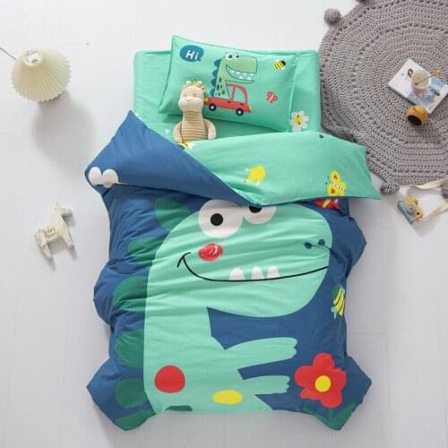 Cotton Kindergarten Quilt Cartoon Childrens Room Bedding Set Baby Crib Quilt Cover Bed Sheets Without Filling Soft