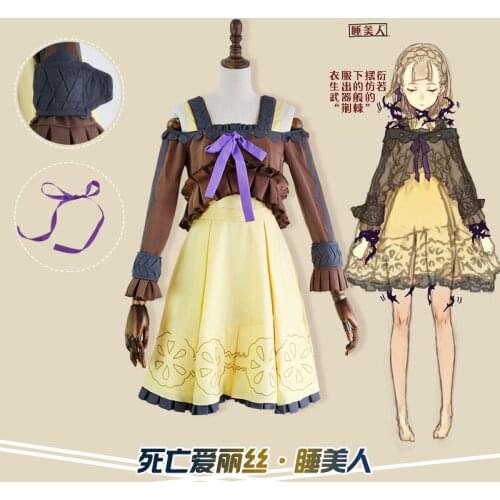Game SINoALICE Briar Rose Cosplay Costumes lolita dress skirt Halloween costume for women