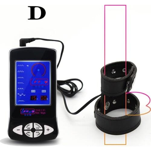 Adult Toys Erotic Penis Stimulator Scrotum Bondage Cock Ring Electro Shock Sex Toy For Men BDSM Electro Stimulation Penis Ring