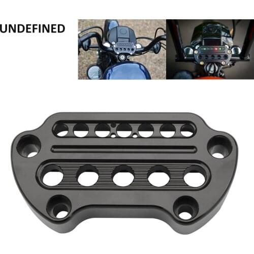 Motorcycle Indicator Handlebar Top Bar Riser Clamp For Harley Sportster XL1200 883 Dyna Fat Bob Wide Super Glide Low Rider FXD