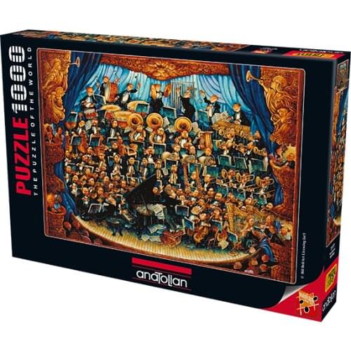 Orchestra Bill Bell 1000 Piece Jigsaw Puzzle Paper Jigsaw Puzzle Educational Mind Intelligence Game Holiday Decoration Table Gift 66x48 cm Horizontally