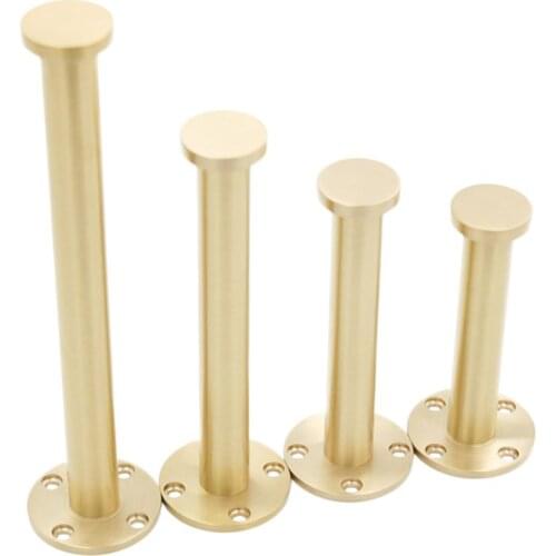 4PCS/Lot Brass Furniture Legs, 11cm, 13cm, 16cm, 21cm High, TV Cabinet Heightened Legs Tea Table Replacement Legs for Cabinet