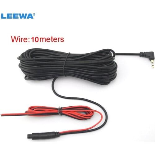 LEEWA 1pc 10meters 2.5mm TRRS Jack Connector To 4Pin Video Extension Cable For Truck/Van Car DVR Camera Backup Camera #CA1280