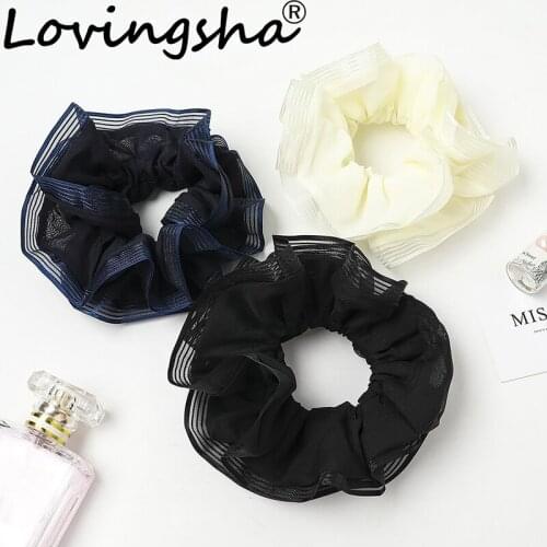 LOVINGSHA Women Cute Hair Accessories Brand Ladies Hair Tie Fashion Scrunchies Ponytail Hair Female Girl Holder Rope FC188