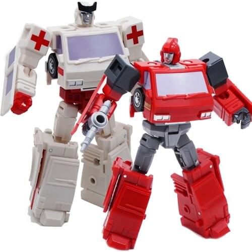 Transforma Mechanical Planet Ironhide Ambulance Ratchet Small Proportion Iron Deformation Toy King Kong Auto Mini Model