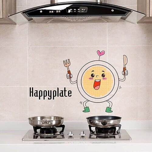 OTHERHOUSE Cartoon Kitchen Wall Sticker Decals Decor Waterproof Oilproof Sticker Decal DIY Mural Art Stickers Room Decoration