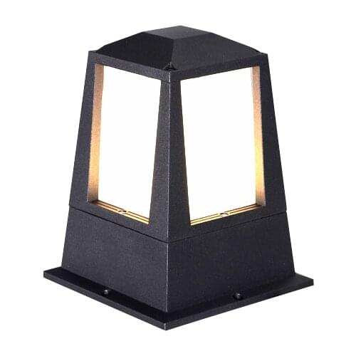 New Style Waterproof LED Garden Lawn Lamp Modern Aluminum Pillar Light Outdoor Courtyard villa landscape lawn bollards light
