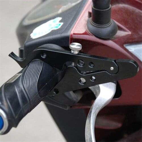 New High Quality Universal CNC Motorcycle Cruise Control Throttle Lock Assist Retainer Relieve Stress Durable Grip Black