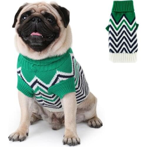 Dog Clothes Soft Pet Apparel Thickening Shirt Warm Winter Knitwear Sweater for Small Pet XS - XXL Suitable for 1.5lb - 20lb