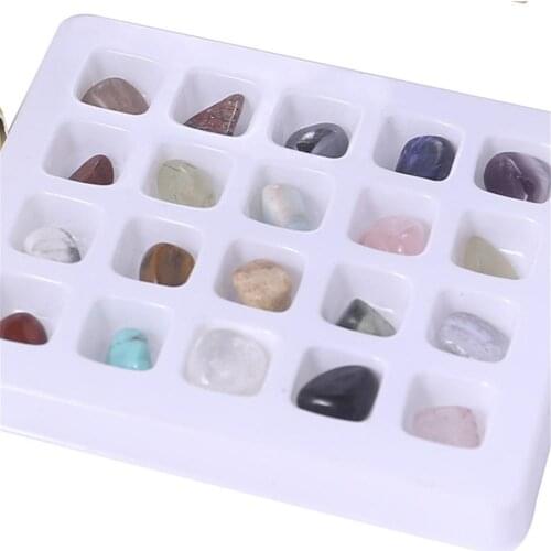 Wholesale 3boxes/lot New natural crystal ore samples 20pcs mixed 10to20mm gem natural geography teaching materials for primary