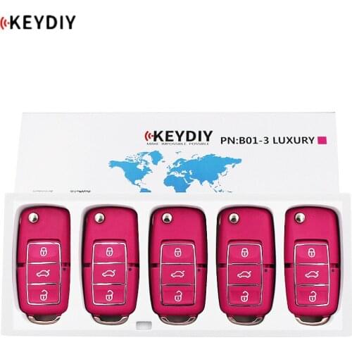 5PCS/LOT, KEYDIY Original Universal KD900K/D900+/URG200/KD-X2 Key Programmer B Series Remote Control B01-3 Luxury Pink Color
