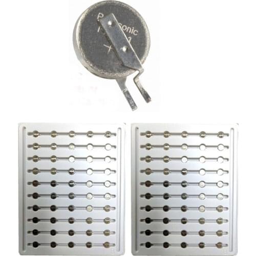 Lot 50pcs Original Brand New ML621 ML621S ML-621S/DN 3V 5.5mAh Rechargeable RTC Coin Button Battery with Pins Plug for Panasonic