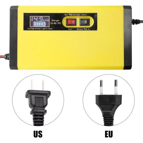 12V 8A Full Automatic Car Battery Charger Intelligent Fast Power Charging Pulse Repair Chargers Wet Dry Lead Acid Battery Charge