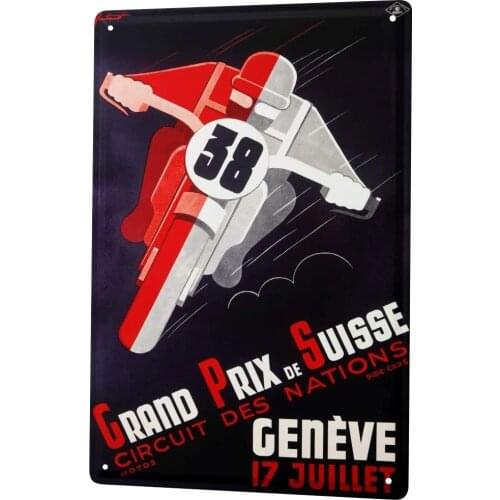 SINCE 2004 Tin Sign Metal Plate Decorative Sign Home Decor Plaques Nostalgic Race Switzerland