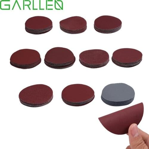 GARLLEN 100pcs 75mm 80-3000 Grit Sander Sanding Discs Pads Hook&Loop Sandpaper for General Polishing&Refine Semi-rough Finishes