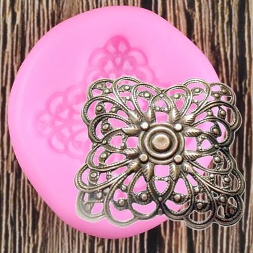 Scroll Relief Border Silicone Mold DIY Frame Cupcake Topper Fondant Chocolate Candy Gumpaste Jewelry Mold Cake Decorating Tools