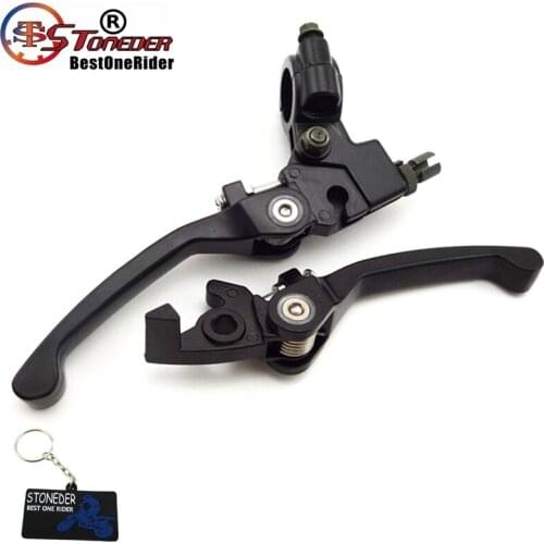 STONEDER Folding Brake Clutch Levers For 50cc 90cc 110cc 125cc 150cc 160cc CRF50 TTR YCF SSR Thumpstar Motorcycle Pit Dirt Bike