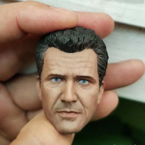 Delicate Painting Hot 1/6 Scale Lethal Weapon Mel Gibson Head Sculpt Fit 12" Figure