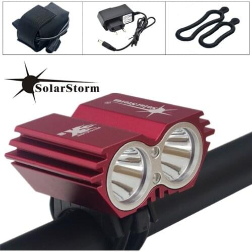 SolarStorm 5000 Lumens XM-L T6 LED Bicycle Light Bike Light Lamp + Battery Pack & Charger Free Shipping