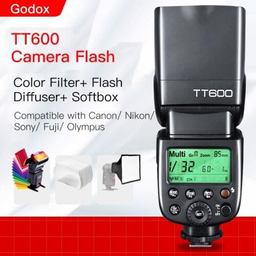 Godox TT600 TT600s Camera Flash Speedlite with X1T X1T-S X1T-C Trigger for Canon Nikon Sony Pentax Olympus Fuji